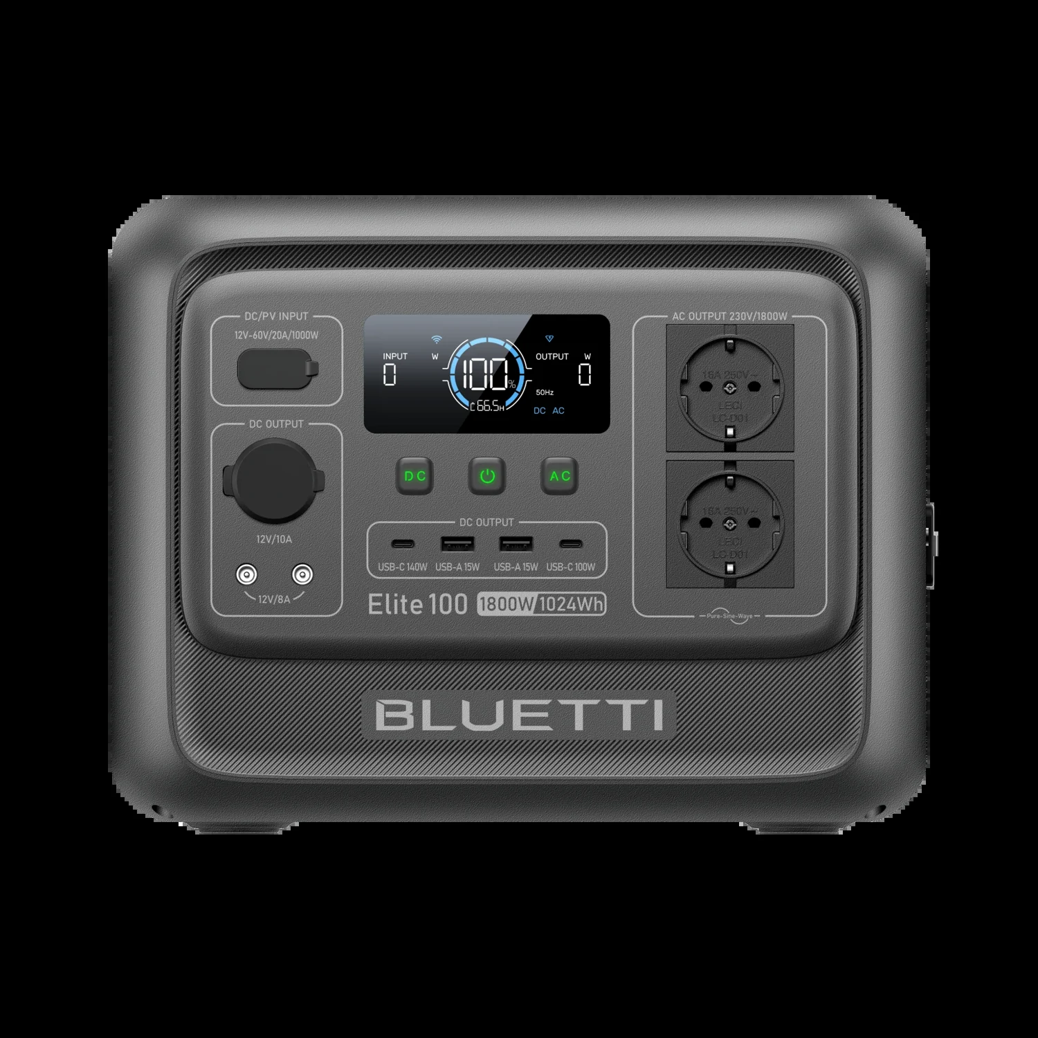 BLUETTI Elite 100 V2 Estación de Alimentación Portátil 1024Wh 1800W