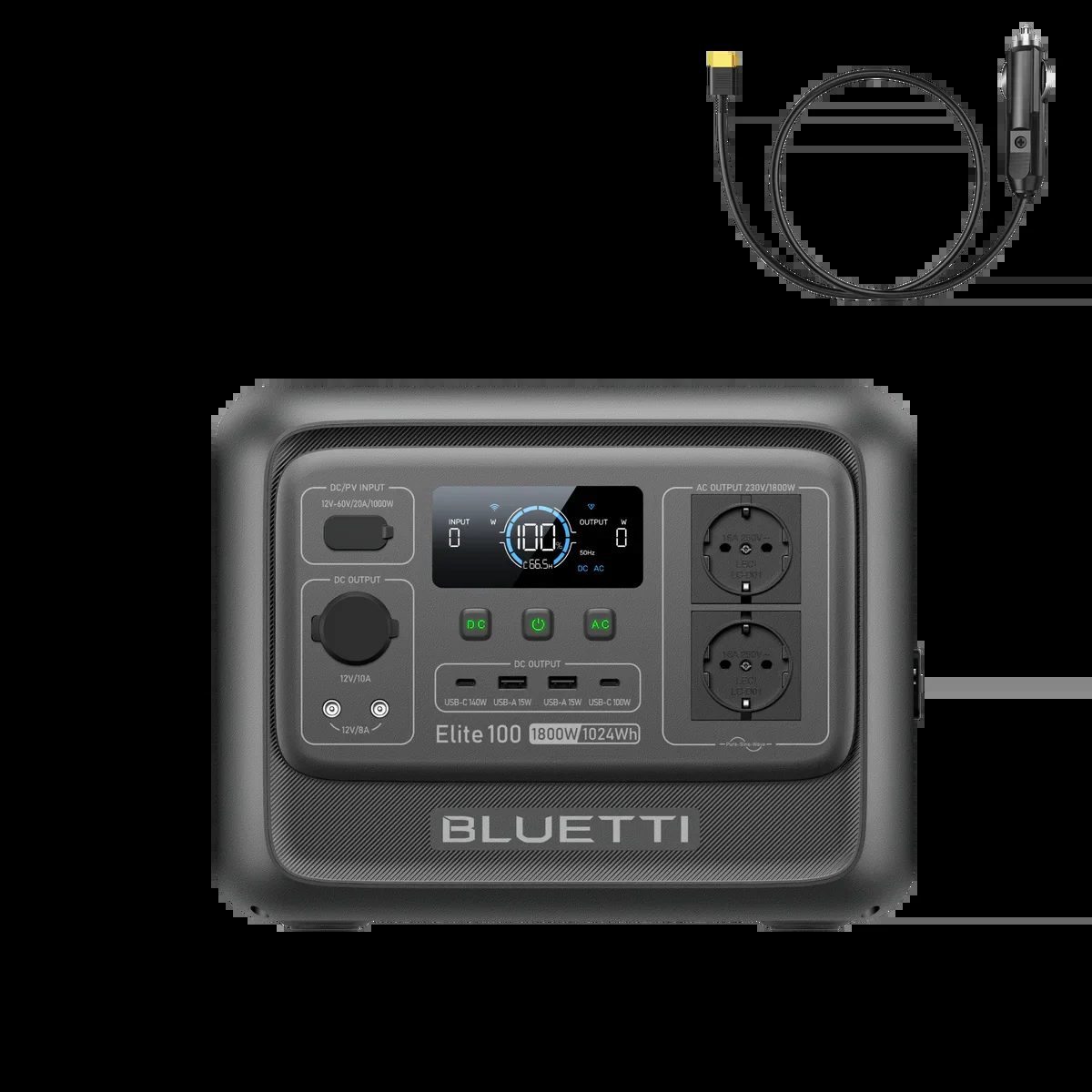 BLUETTI Elite 100 V2 Estación de Alimentación Portátil 1024Wh 1800W - Imagen 6