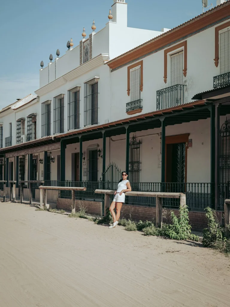 Caroline durante nuestra segunda visita a El Rocío el 17 de octubre de 2026